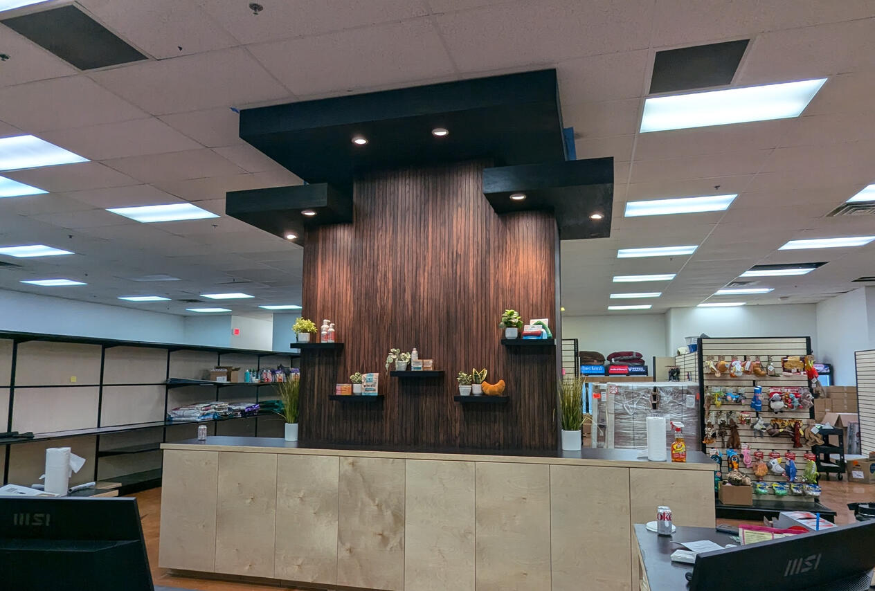 Retail POS Counter Bay Finish Carpentry