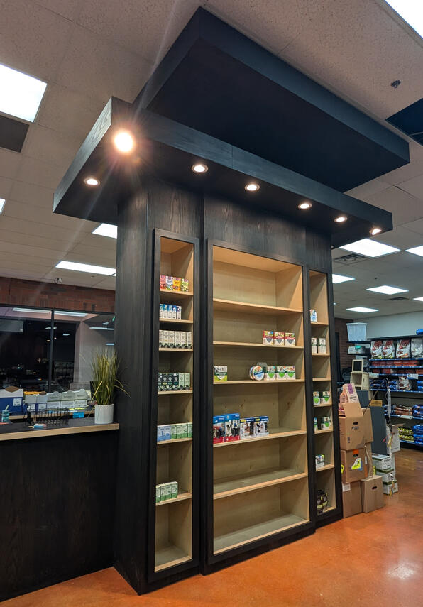 Retail POS Counter Bay Finish Carpentry