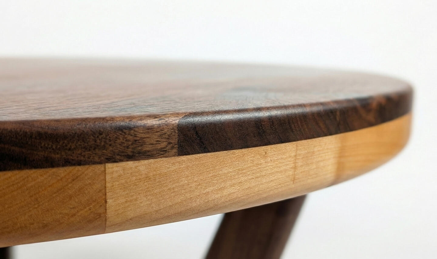 Walnut Coffee Table with Maple Accents