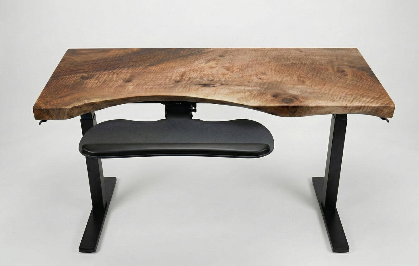 Bastogne Walnut Stand Up Desk