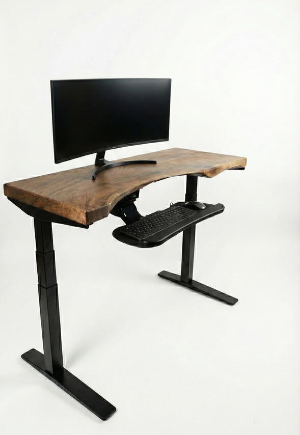 Bastogne Walnut Stand Up Desk