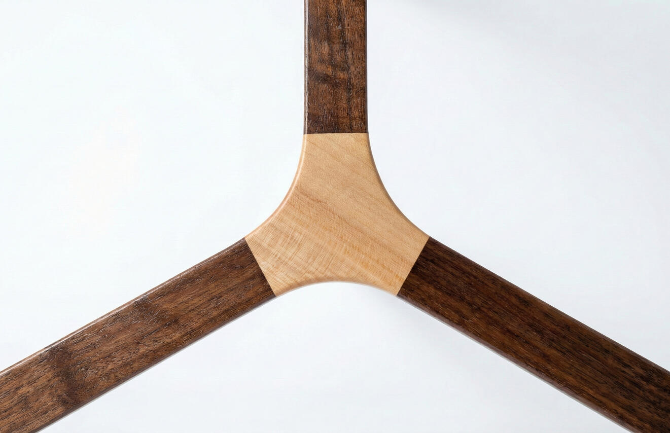 Walnut Coffee Table with Maple Accents