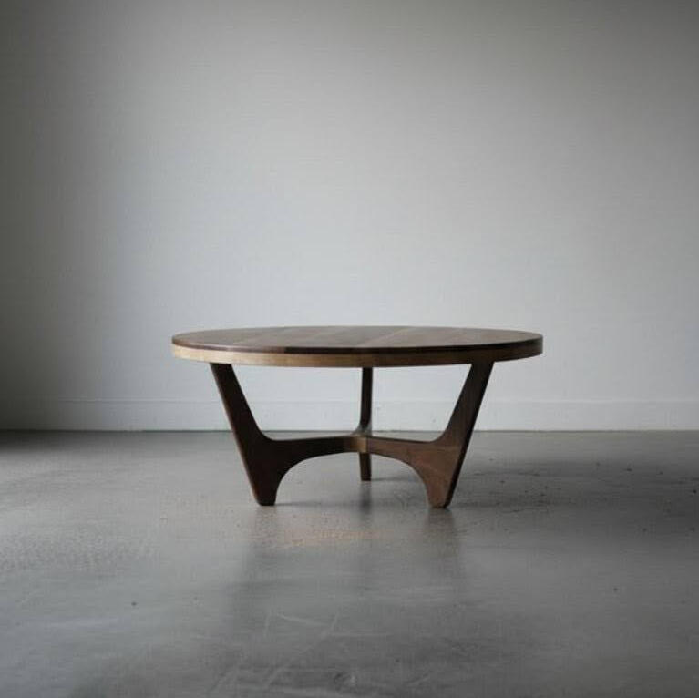 Walnut Coffee Table with Maple Accents