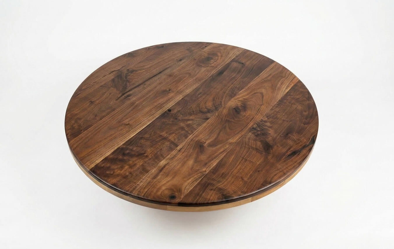 Walnut Coffee Table with Maple Accents