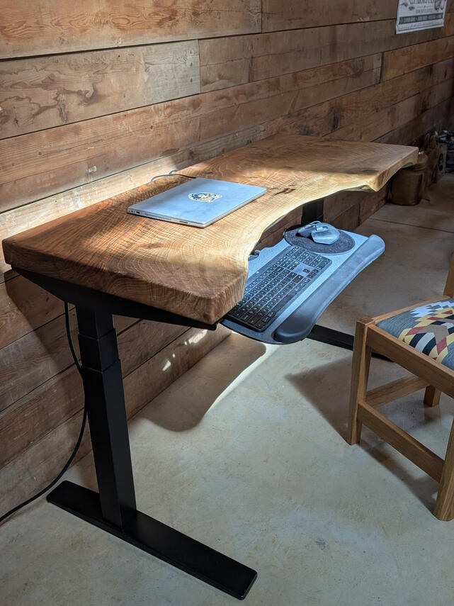 Bastogne Walnut Stand Up Desk